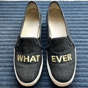 Keds Black Canvas Triple Decker Whatever What Ever Slip On Platform Sneakers